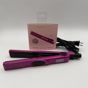 Eva NYC Mini Healthy Heat Ceramic Styling Iron – Moondust Pink NWT